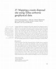 Research paper thumbnail of Mapping a waste disposal site using Tellus airborne geophysical data