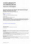 Research paper thumbnail of Assistive System for People with Apraxia Using A Markov Decision Process