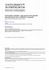 Research paper thumbnail of Automatic speaker, age-group and gender identification from children’s speech