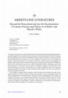 Research paper thumbnail of ARIDITY-LINE LITERATURES Beyond the Postcolonial and into the Decolonization of Literary Practices and Theory in Al-Kūnī’s and Hawad’s Works