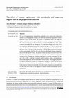 Research paper thumbnail of The effect of cement replacement with metakaolin and sugarcane bagasse ash as supplementary cementitious materials on the properties of concrete