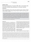 Research paper thumbnail of Increased proportion of mature NK cells is associated with successful imatinib discontinuation in chronic myeloid leukemia