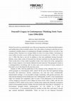 Research paper thumbnail of V. Antoniol, S. Marino, Introduction. Foucault's Legacy in Contemporary Thinking: Forty Years Later (1984-2024), in «Foucault Studies», n. 36, 2024 (special issue ed. by V. Antoniol and S. Marino), 1-5