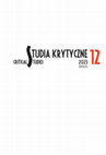 Research paper thumbnail of Studia Krytyczne / Critical Studies 12/2023