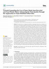 Research paper thumbnail of Towards Expanding the Use of Paper Made from Recycled and Non-Woody Plants: Enhancing the Print Quality through the Application of Nano-Modified Offset Inks