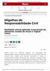 Research paper thumbnail of Realidade virtual aplicada à prevenção de desastres: Gestão de riscos e 'Digital Twins'