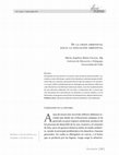 Research paper thumbnail of De la crisis ambiental hacia la educación ambiental