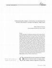 Research paper thumbnail of Considerações sobre a indústria de ornamentos feitos com penas e plumas no Brasil (1890-1910)