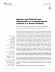 Research paper thumbnail of Genetics and Plasticity Are Responsible for Ecogeographical Patterns in a Recent Invasion