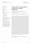 Research paper thumbnail of Young users of social media: an analysis from a gender perspective