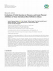 Research paper thumbnail of Evaluation of Yield, Reaction to Diseases, and Grain Physical Attributes of Some Introduced Rice Hybrids in Ghana