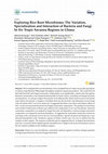 Research paper thumbnail of Exploring Rice Root Microbiome; The Variation, Specialization and Interaction of Bacteria and Fungi In Six Tropic Savanna Regions in Ghana