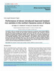 Research paper thumbnail of Performance of eleven introduced improved lowland rice varieties in the northern Savanna zones of Ghana