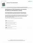 Research paper thumbnail of Identification of CMS maintainers and restorers for hybrid rice development in Ghana