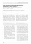 Research paper thumbnail of ¿Cómo individualizar el tratamiento de la hipertensión arterial en las personas con diabetes mellitus tipo 2?