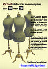 Research paper thumbnail of Historical mannequins bust 38 waist 28