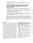 Research paper thumbnail of Reach and public health implications of proposed new food marketing regulation in Germany: an updated analysis