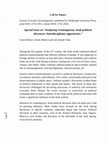 Research paper thumbnail of Call for papers: Arab political discourse