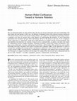 Research paper thumbnail of Human–Robot Confluence: Toward a Humane Robotics