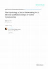 Research paper thumbnail of The Psychology of Social Networking Vol.2