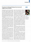 Research paper thumbnail of Prevention of underage drinking in low-income and middle-income countries