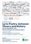 Research paper thumbnail of Lyric Poetry, between Theory and History. Forms, Reception, and Metamorphoses of a Literary Genre