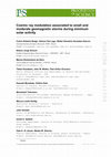 Research paper thumbnail of Cosmic ray modulation associated to small and moderate geomagnetic storms during minimum solar activity