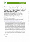 Research paper thumbnail of Average features of the interplanetary shock observed with the Global Muon Detector Network (GMDN)