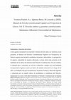 Research paper thumbnail of Reseña. Ventura Franch, A. y Iglesias Bárez, M. (coords.). (2022). Manual de Derecho Constitucional Español con Perspectiva de Género. Vol. II, Derechos, deberes y garantías constitucionales.