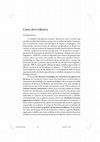 Research paper thumbnail of Carta dos editores