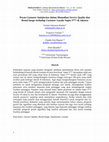 Research paper thumbnail of Peran Customer Satisfaction dalam Memediasi Service Quality dan Brand Image terhadap Customer Loyalty Super I*** di Jakarta