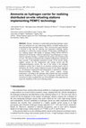 Research paper thumbnail of Ammonia as hydrogen carrier for realizing distributed on-site refueling stations implementing PEMFC technology