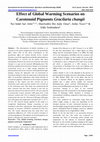 Research paper thumbnail of Effect of Global Warming Scenarios on Carotenoid Pigments Gracilaria changii