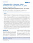 Research paper thumbnail of Effifficacy and safety of dupilumab in adult moderate-to-severe atopic dermatitis: An update narrative literature review