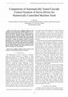 Research paper thumbnail of Comparison of Automatically Tuned Cascade Control Systems of Servo-Drives for Numerically Controlled Machine Tools