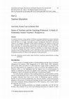 Research paper thumbnail of Part 2 Teacher Education Status of Teachers and the Teaching Profession: A Study of Elementary School Teachers' Perspectives