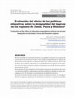 Research paper thumbnail of Evaluación del efecto de las políticas educativas sobre la desigualdad del ingreso en las regiones de Junín, Pasco y Huánuco