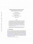 Research paper thumbnail of Objective Bayesian analysis for the multivariate skew-t model