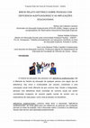 Research paper thumbnail of Breve relato histórico sobre pessoas com deficiência auditiva/surdez e a implicações educacionais