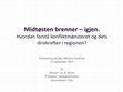 Research paper thumbnail of Midtøsten brenner – igjen. Hvordan forstå konfliktmønsteret og dets drivkrefter i regionen