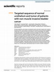 Research paper thumbnail of Targeted-sequence of normal urothelium and tumor of patients with non-muscle invasive bladder cancer