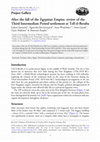 Research paper thumbnail of After the fall of the Egyptian Empire: review of the Third Intermediate Period settlement at Tell el-Retaba