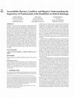 Research paper thumbnail of Accessibility Barriers, Conflicts, and Repairs: Understanding the Experience of Professionals with Disabilities in Hybrid Meetings