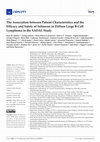 Research paper thumbnail of The Association between Patient Characteristics and the Efficacy and Safety of Selinexor in Diffuse Large B-Cell Lymphoma in the SADAL Study