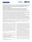 Research paper thumbnail of Plasma EBV-load as an early biomarker and prognostic factor of HIV-related lymphomas