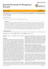 Research paper thumbnail of The Impact of Covid-19 on the Teaching of English to Undergraduates in Sri Lanka