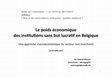 Research paper thumbnail of Le secteur non-marchand en Belgique : Une approche macroéconomique 