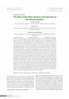 Research paper thumbnail of The Role of the Water System in the Eternity of the Persian Garden