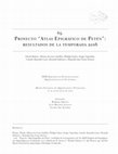 Research paper thumbnail of Proyecto “Atlas Epigráfico de Petén”: resultados de temporada 2016