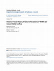 Research paper thumbnail of Historical Forces Shaping Americans’ Perceptions of Wildlife and Human-Wildlife Conflicts